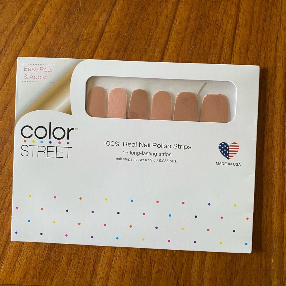 Color Street Nail Polish Strips Long-Lasting Strips NWT “At the Plaza”